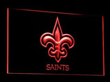 New Orleans Saints LED Neon Sign USB - Red - TheLedHeroes