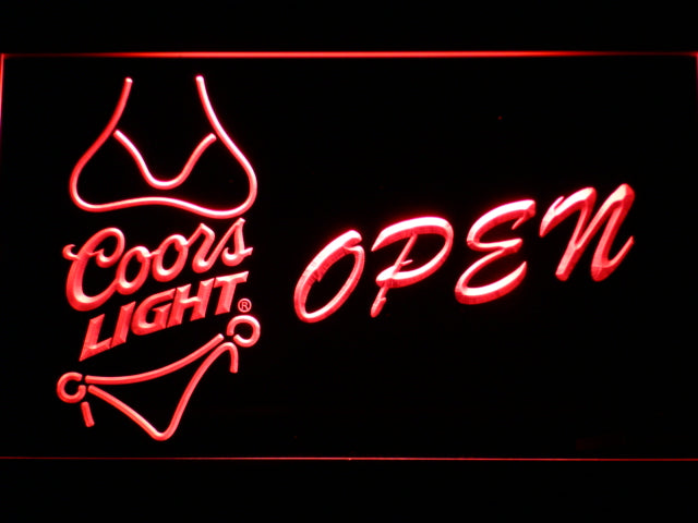 FREE Coors Light Bikini Open LED Sign - Red - TheLedHeroes