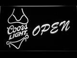 FREE Coors Light Bikini Open LED Sign - White - TheLedHeroes