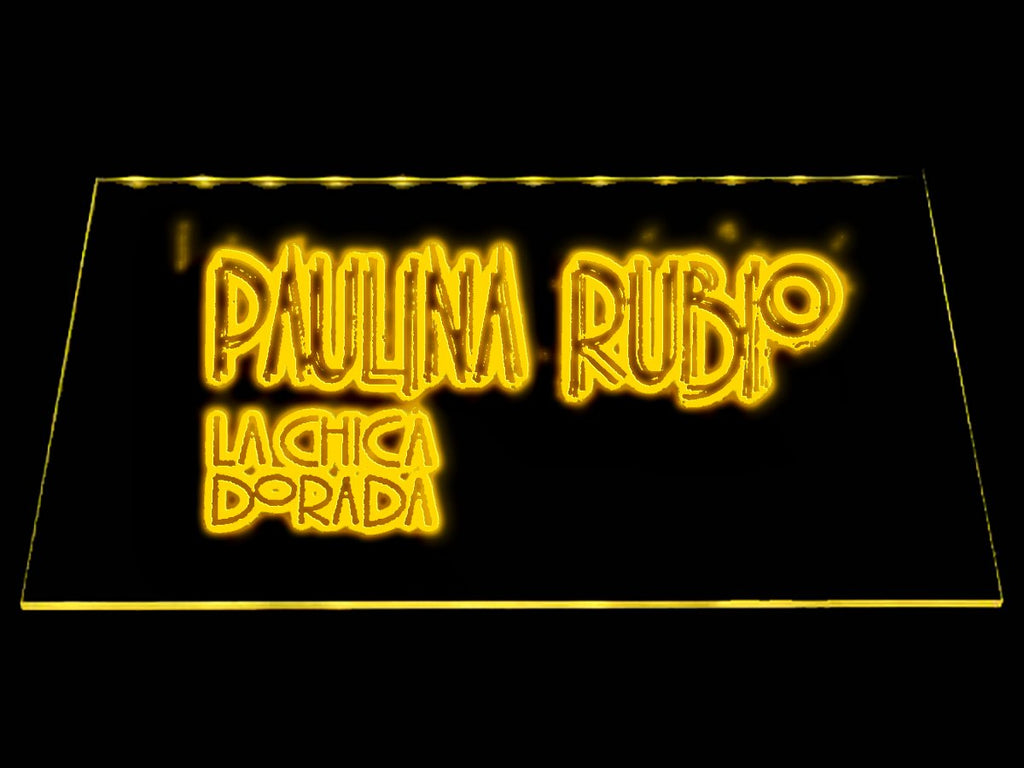 Paulina Rubio - La chica dorada LED Neon Sign USB - Yellow - TheLedHeroes