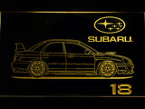 FREE Subaru 18 LED Sign - Yellow - TheLedHeroes