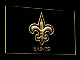New Orleans Saints LED Neon Sign USB - Yellow - TheLedHeroes