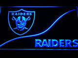 Oakland Raiders (3) LED Neon Sign Electrical - Blue - TheLedHeroes