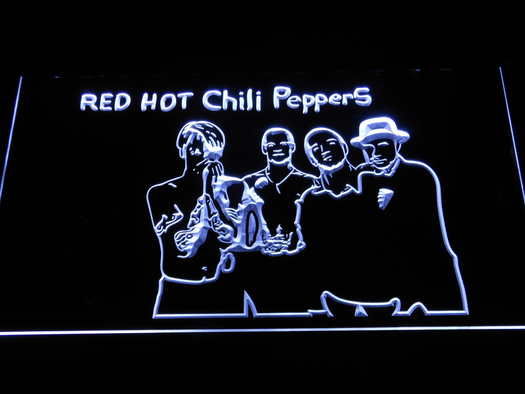 FREE Red Hot Chili Peppers (2) LED Sign - White - TheLedHeroes