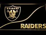 FREE Oakland Raiders (3) LED Sign - Yellow - TheLedHeroes