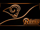 Saint Louis Rams (4) LED Neon Sign Electrical - Orange - TheLedHeroes