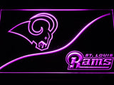 Saint Louis Rams (4) LED Neon Sign USB - Purple - TheLedHeroes