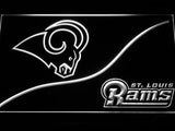 Saint Louis Rams (4) LED Neon Sign USB - White - TheLedHeroes