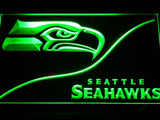 Seattle Seahawks (4) LED Neon Sign USB - Green - TheLedHeroes
