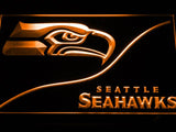 Seattle Seahawks (4) LED Neon Sign USB - Orange - TheLedHeroes