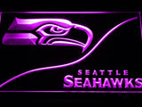 Seattle Seahawks (4) LED Neon Sign USB - Purple - TheLedHeroes