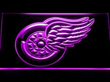 Detroit Red Wings (2) LED Neon Sign Electrical - Purple - TheLedHeroes