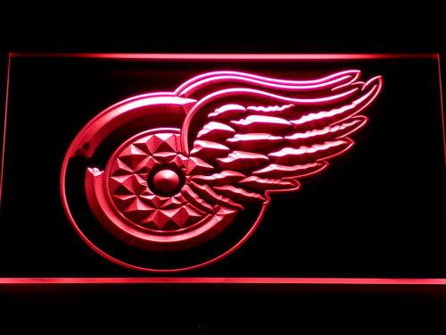 Detroit Red Wings (2) LED Neon Sign Electrical - Red - TheLedHeroes