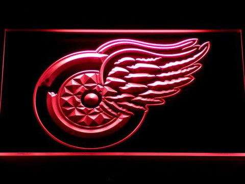 Detroit Red Wings (2) LED Neon Sign Electrical - Red - TheLedHeroes