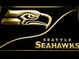 Seattle Seahawks (4) LED Neon Sign USB - Yellow - TheLedHeroes