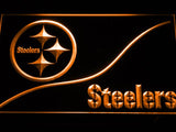 Pittsburgh Steelers (5) LED Neon Sign USB - Orange - TheLedHeroes