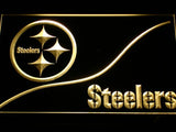 Pittsburgh Steelers (5) LED Neon Sign USB - Yellow - TheLedHeroes