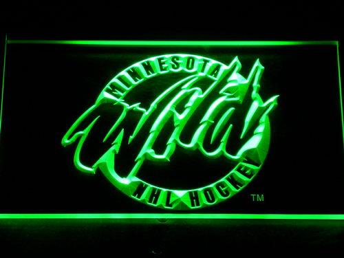 Minnesota Wild (4) LED Neon Sign Electrical - Green - TheLedHeroes