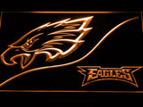 Philadelphia Eagles (4) LED Neon Sign USB - Orange - TheLedHeroes