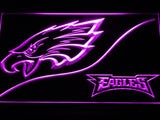 Philadelphia Eagles (4) LED Neon Sign USB - Purple - TheLedHeroes