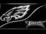 Philadelphia Eagles (4) LED Neon Sign USB - White - TheLedHeroes