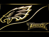 Philadelphia Eagles (4) LED Neon Sign USB - Yellow - TheLedHeroes