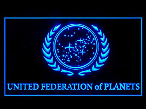 Star Trek United Federation of Planets LED Sign - Blue - TheLedHeroes