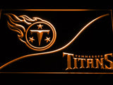 Tennessee Titans (3) LED Neon Sign USB - Orange - TheLedHeroes