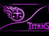 Tennessee Titans (3) LED Neon Sign USB - Purple - TheLedHeroes