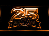 New Jersey Devils 25th Anniversary LED Neon Sign USB - Orange - TheLedHeroes