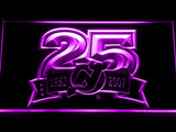 New Jersey Devils 25th Anniversary LED Neon Sign USB - Purple - TheLedHeroes