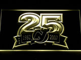 New Jersey Devils 25th Anniversary LED Neon Sign USB - Yellow - TheLedHeroes