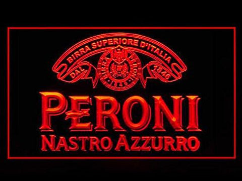Peroni Nastro Azzurro Beer LED Neon Sign USB - Red - TheLedHeroes
