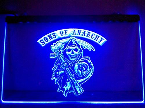 Sons of Anarchy LED Neon Sign USB - Blue - TheLedHeroes