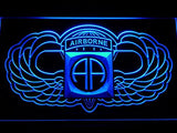 FREE 82nd Airborne Wings Army LED Sign - Blue - TheLedHeroes