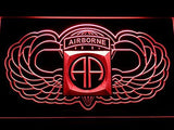 82nd Airborne Wings Army LED Neon Sign Electrical - Red - TheLedHeroes