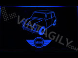 FREE Mini Cooper Classic LED Sign - Blue - TheLedHeroes