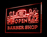Open Barber Shop LED Sign - Red - TheLedHeroes