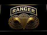 US Army Ranger Parawings LED Neon Sign USB - Yellow - TheLedHeroes