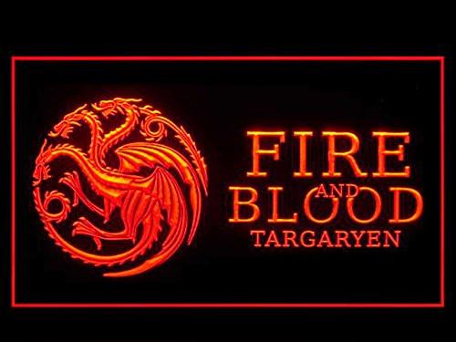 Game of Thrones House Targaryen LED Neon Sign USB - Red - TheLedHeroes