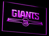 New York Giants LED Neon Sign USB - Purple - TheLedHeroes