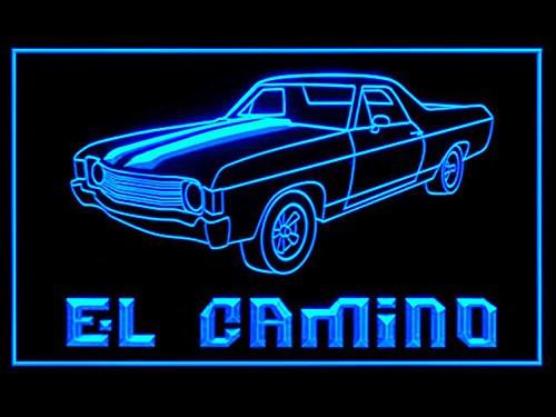 El Camino LED Neon Sign USB - Blue - TheLedHeroes