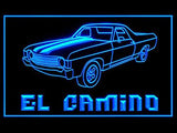 El Camino LED Neon Sign USB - Blue - TheLedHeroes