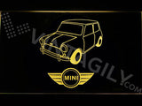 Mini Cooper Classic LED Neon Sign USB - Yellow - TheLedHeroes