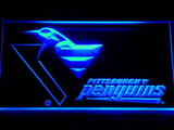 Pittsburgh Penguins (2) LED Neon Sign USB - Blue - TheLedHeroes