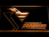 Pittsburgh Penguins (2) LED Neon Sign USB - Orange - TheLedHeroes