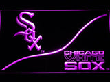 Chicago White Sox (4) LED Neon Sign USB - Purple - TheLedHeroes