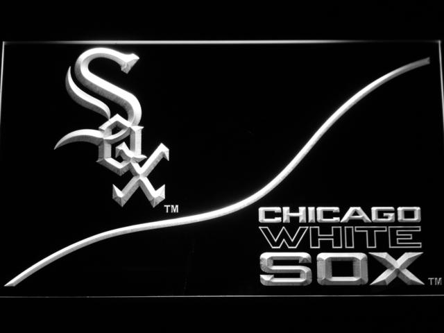 Chicago White Sox (4) LED Neon Sign USB - White - TheLedHeroes