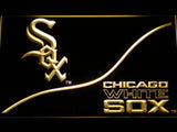 Chicago White Sox (4) LED Neon Sign USB - Yellow - TheLedHeroes