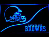 Cleveland Browns Backers Worldwide LED Neon Sign USB - Blue - TheLedHeroes